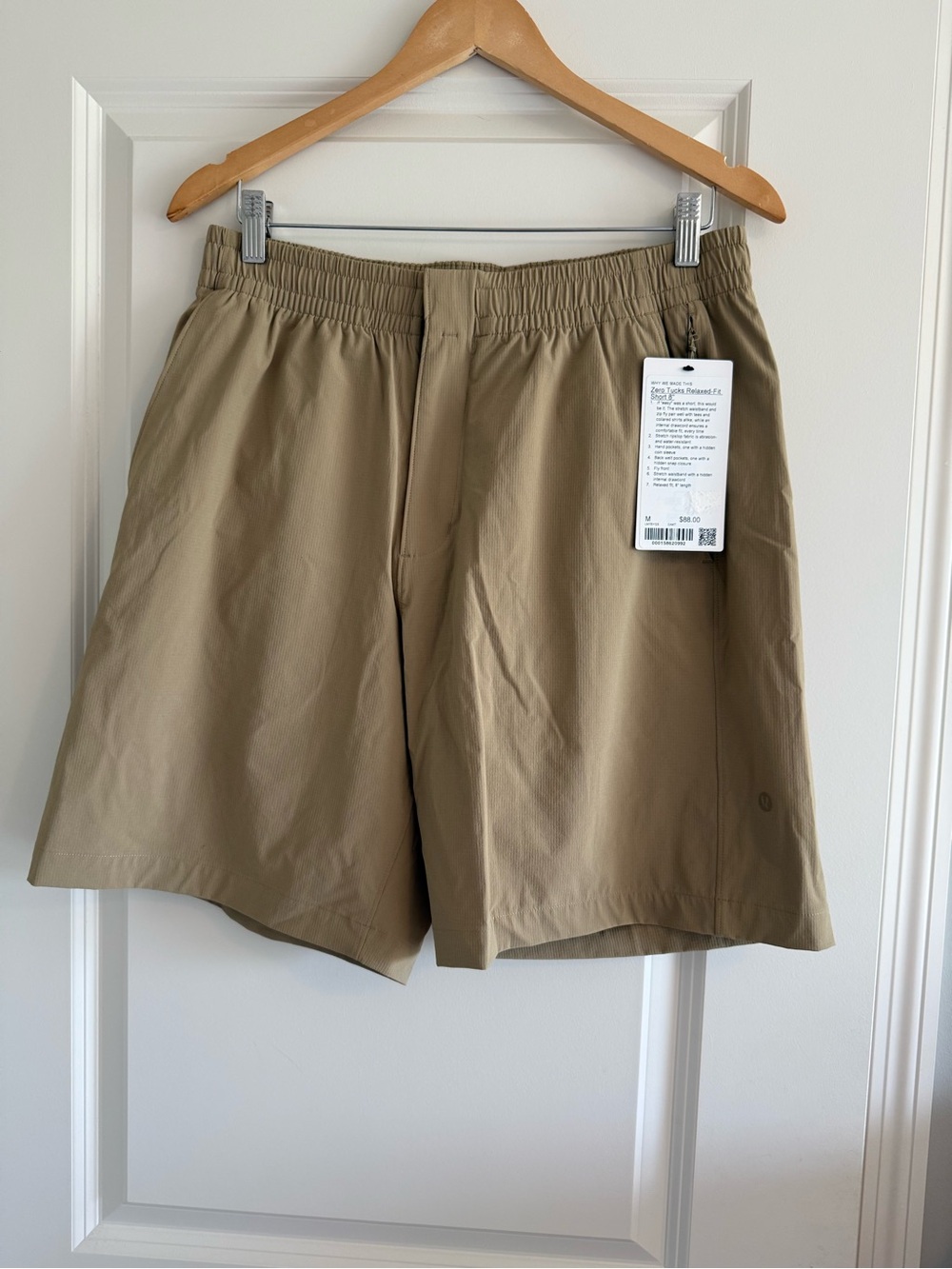 Lululemon Zero Tucks Relaxed-Fit Short 8" Size M OAKT New